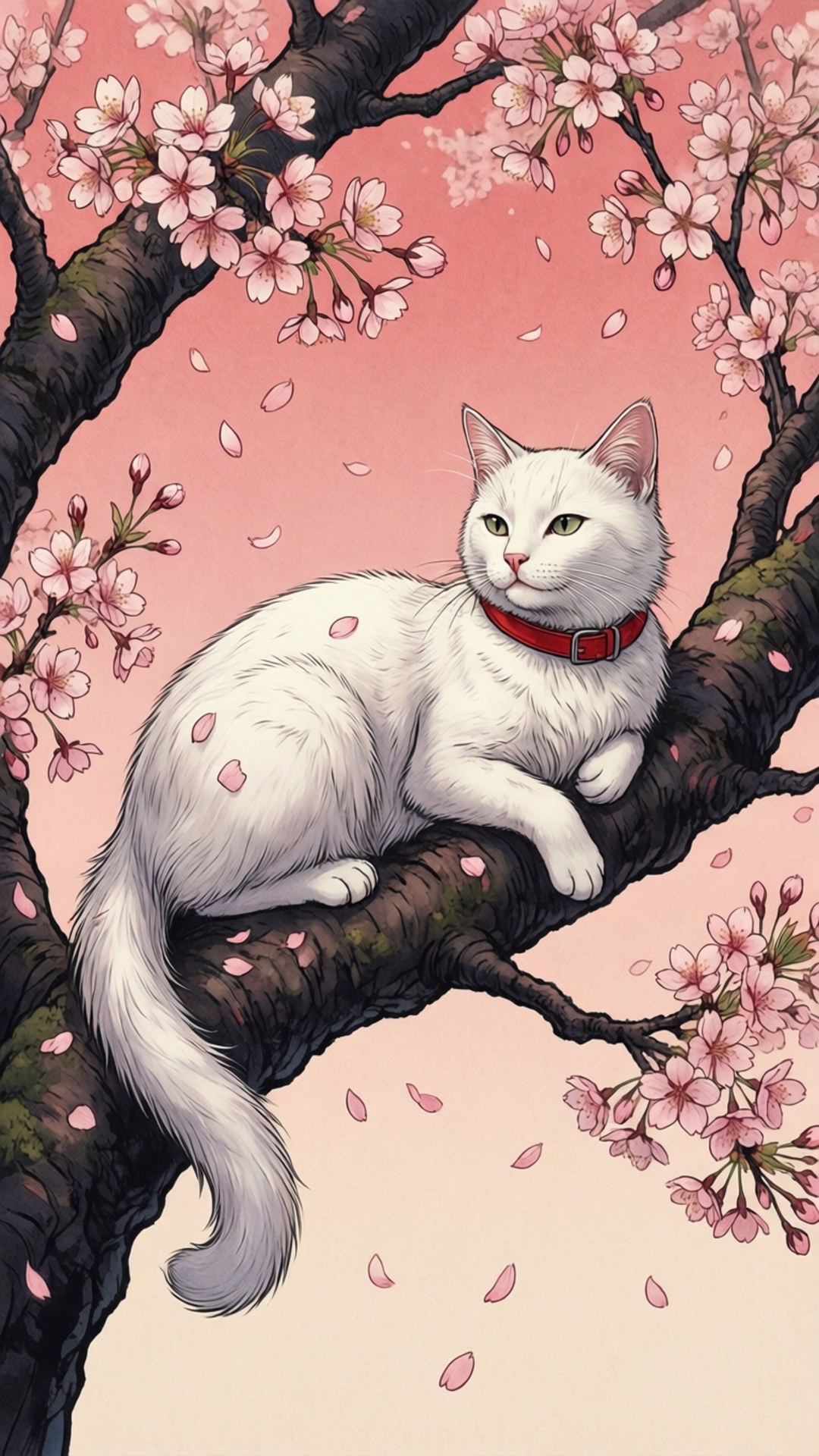 Pusang Cherry Blossom Wallpaper