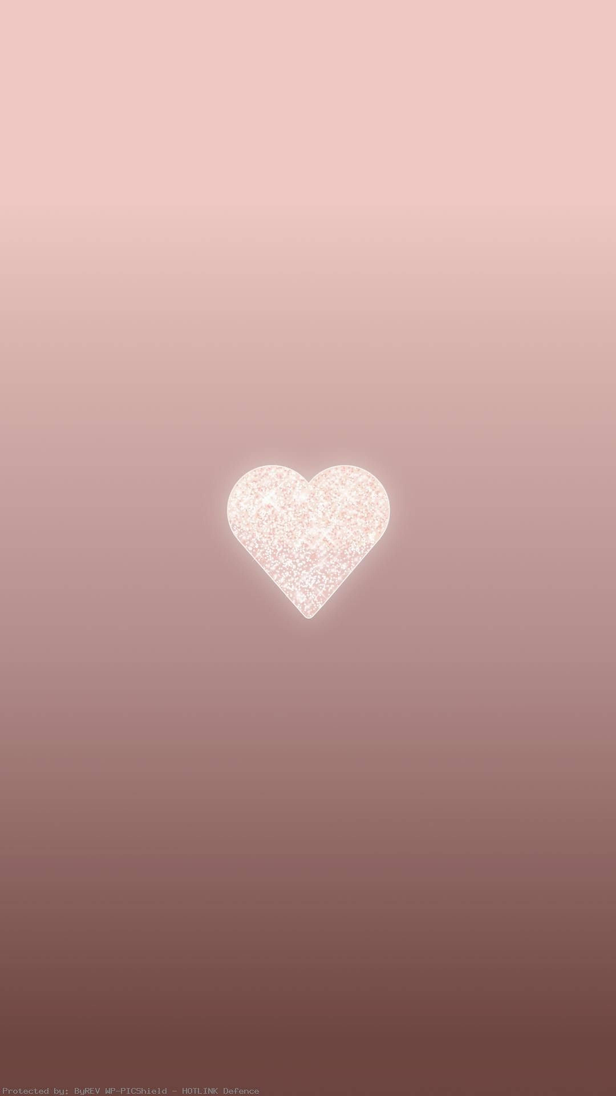 Pusong Ginto ng Estetikong Puso Wallpaper