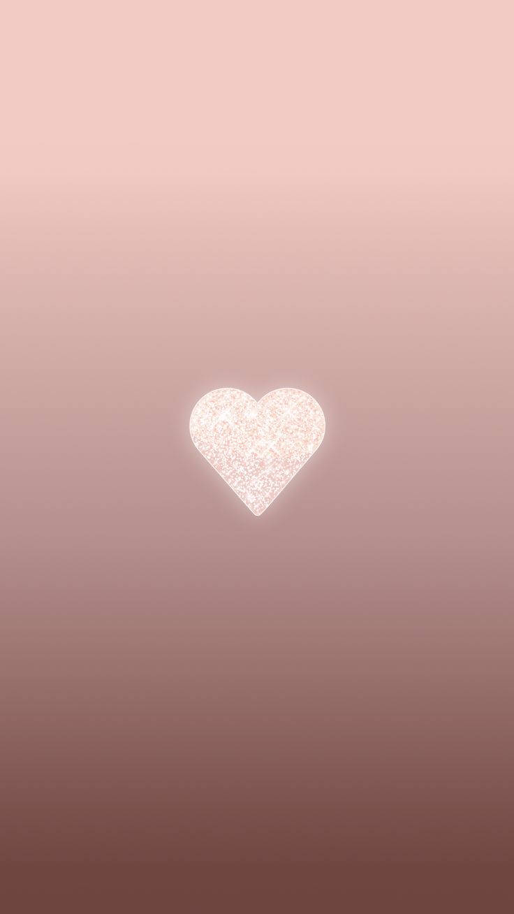 Pusong Maputla na Aesthetic na Kislap Wallpaper