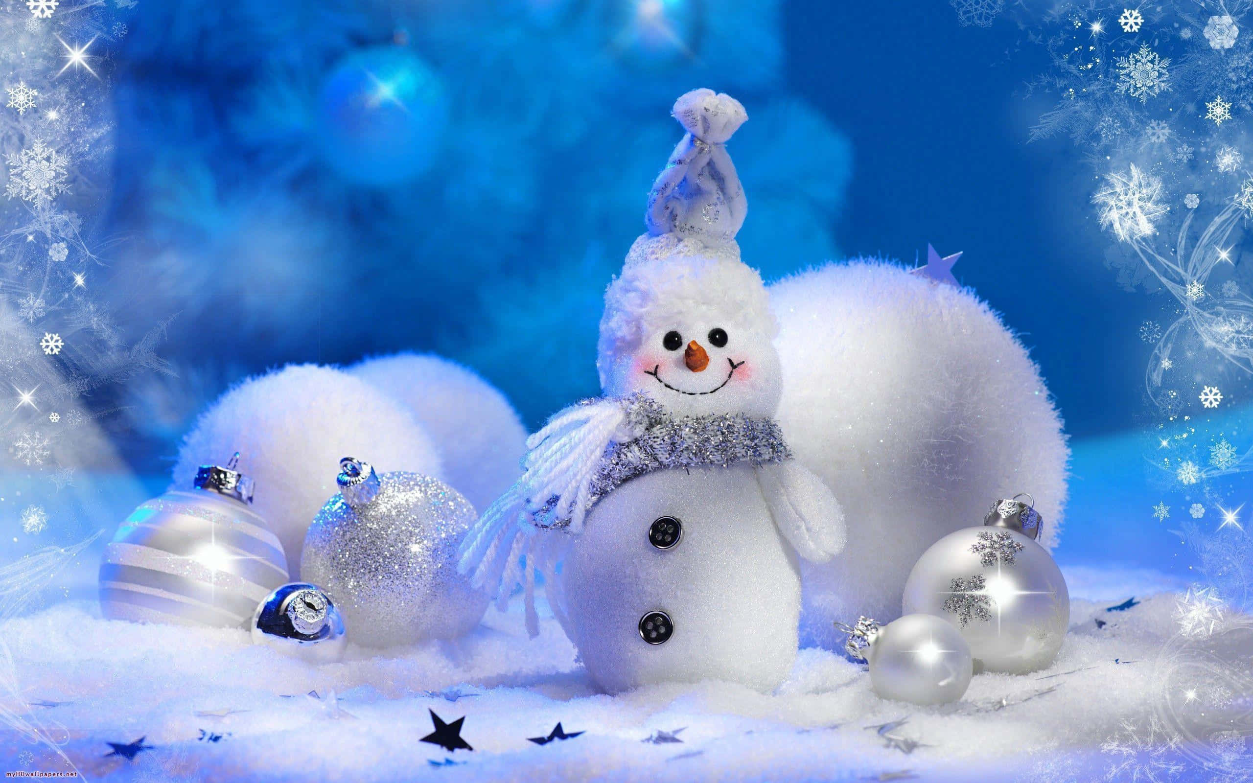 Pusposong Pagdiriwang ng Pasko ang Pumuno sa Hangin Wallpaper