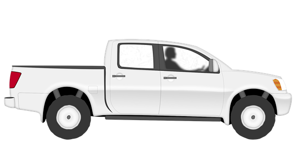 Puting Pickup Truck Side View Wallpaper
