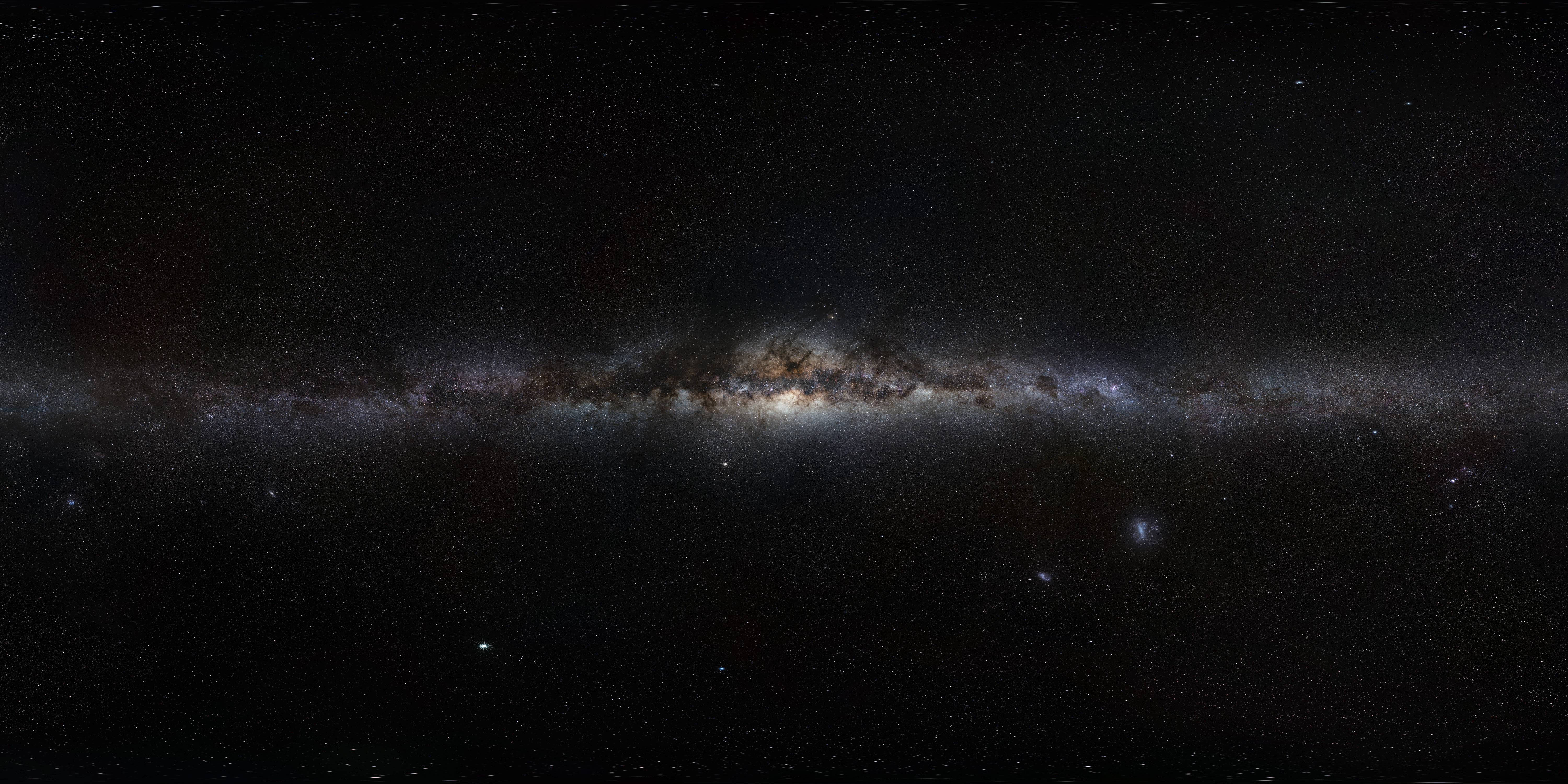 QHD Madilim na Galaxy Wallpaper