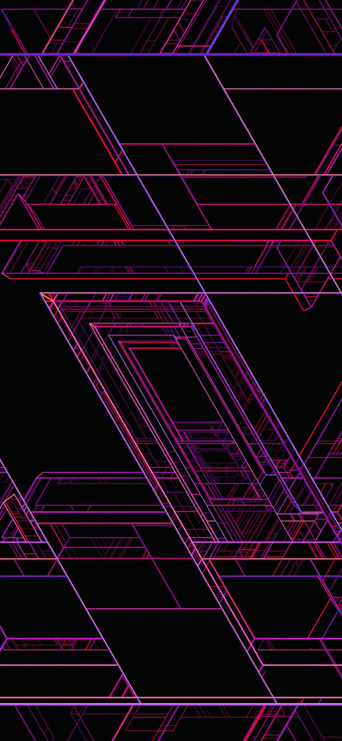 Mga Quadrilateral para sa iPhone Xs Wallpaper