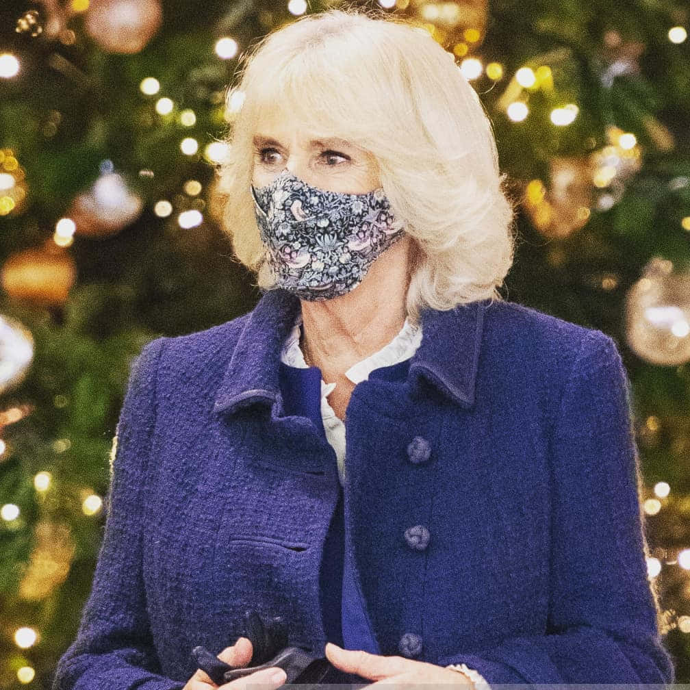 Queen Camilla Kasama ang Christmas Tree Wallpaper