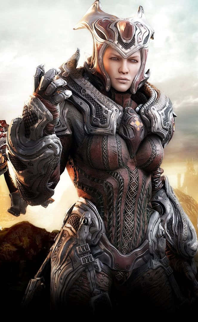 Queen Myrrah iPhone XS Gears Of War 5 Background Wallpaper