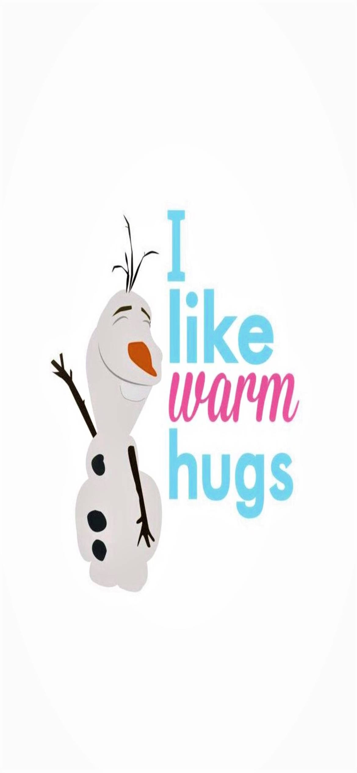 Quote na Olaf Like Warm Hugs Wallpaper