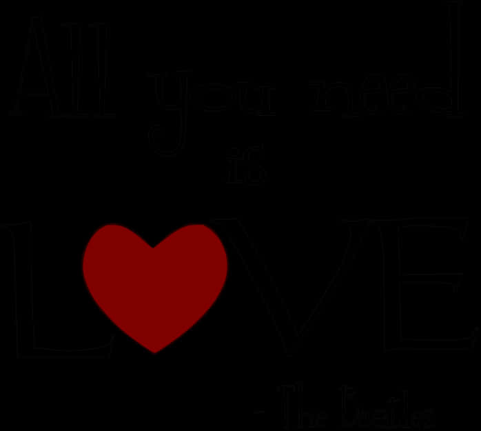 Quote ng All You Need Is Love Wallpaper
