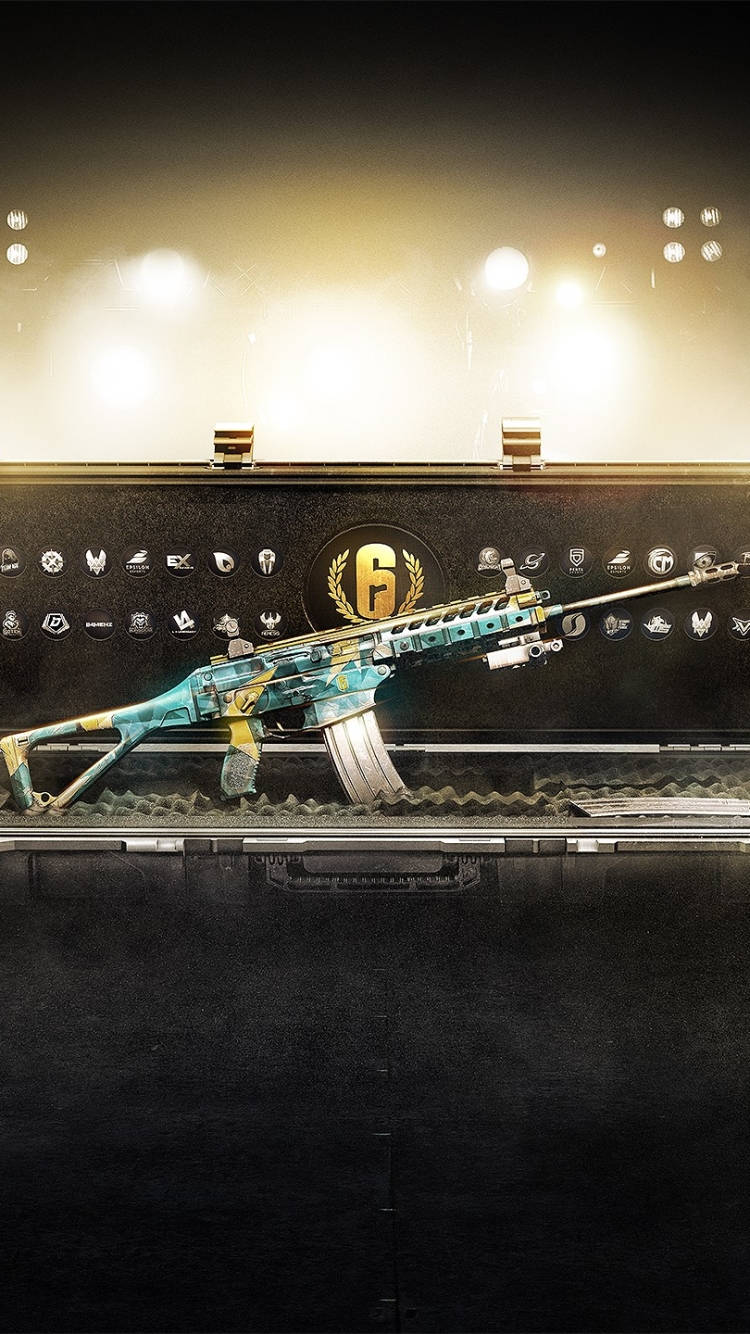 Rainbow Six Siege Blue Nebula Baril iPhone Wallpaper