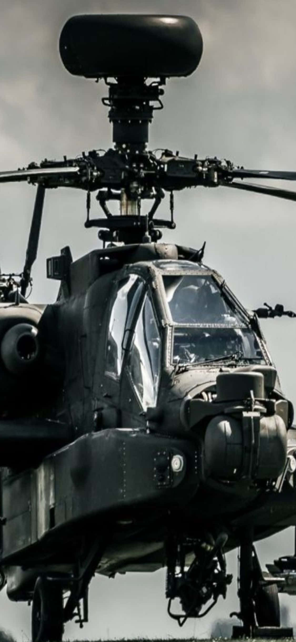 Ramdam na nasa Itaas ng Mundo gamit ang iPhone Xs Helicopters Wallpaper
