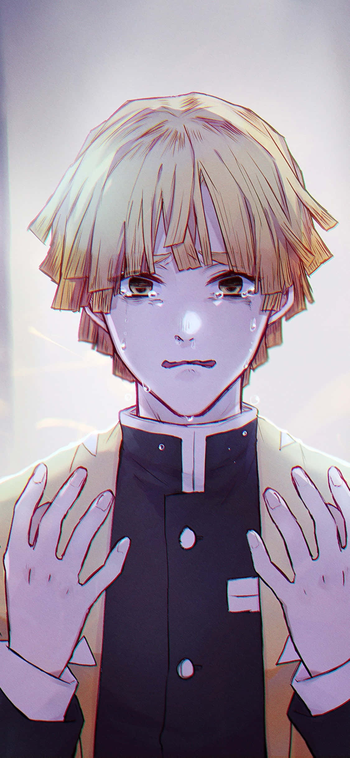 Ranasahan ang Kapangyarihan ng Zenitsu Smartphone Wallpaper