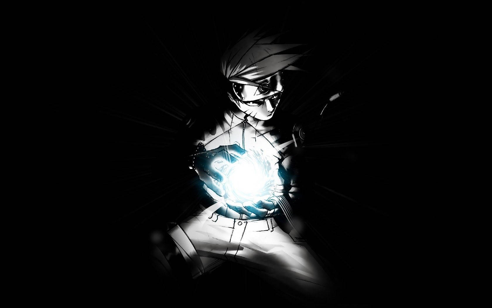 Rasengan Uzumaki Naruto Itim Wallpaper