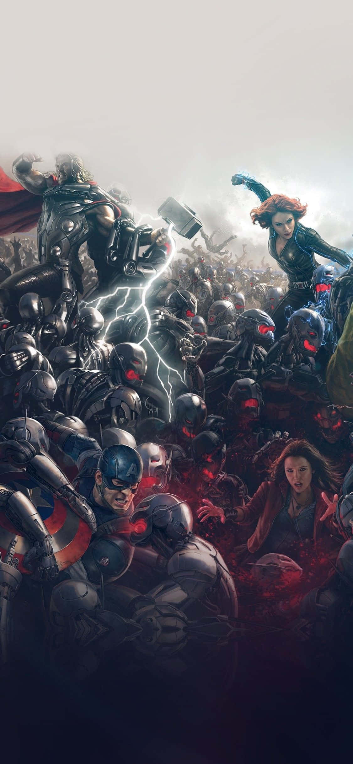 Maabot ang Pinakamataas na Power Level gamit ang iPhone Xs Marvel's Avengers Wallpaper