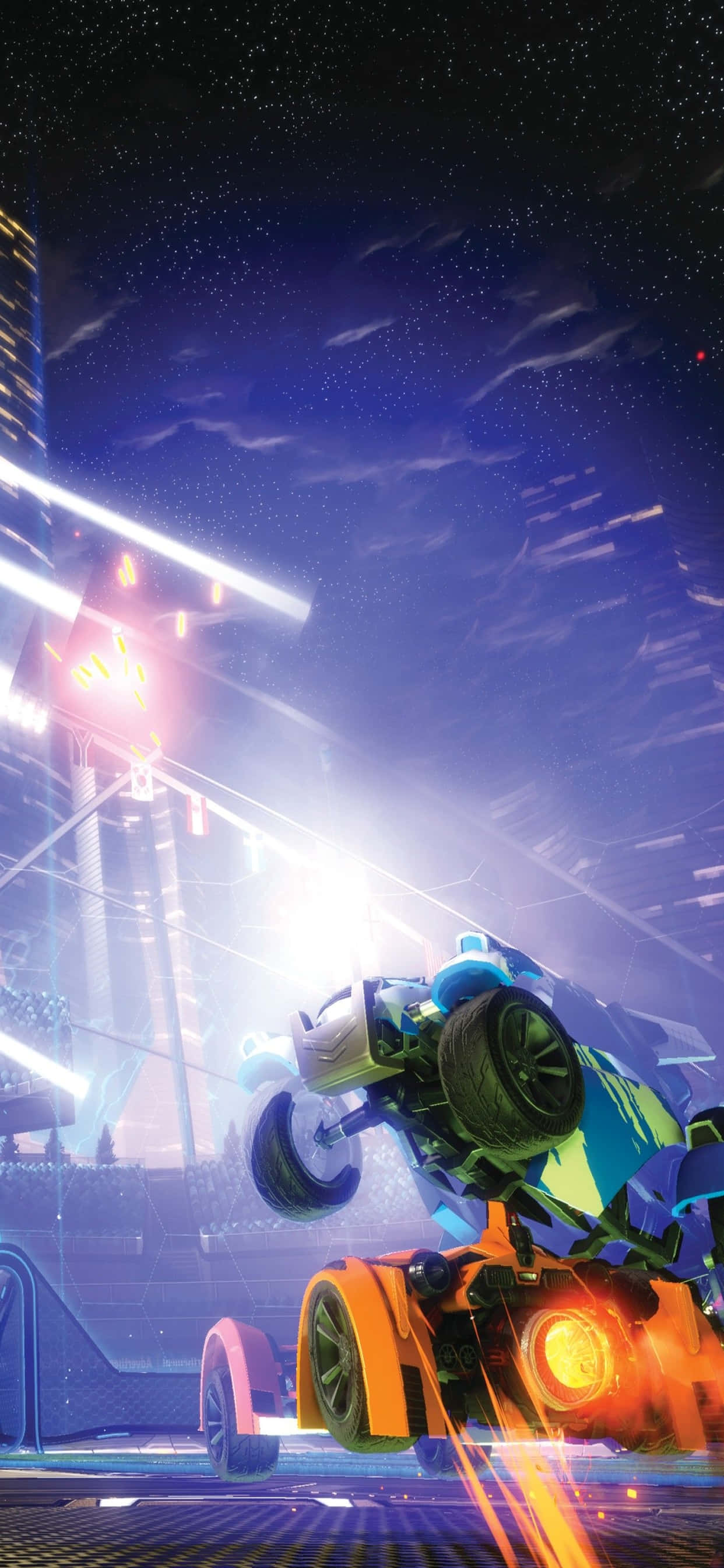Naaabot sa bagong taas kasama ang iPhone Xs Max at Rocket League Wallpaper