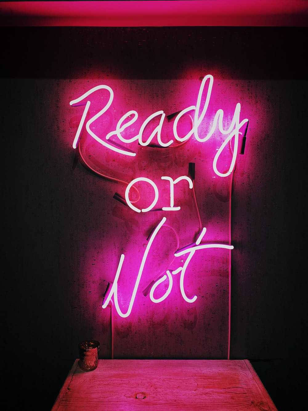 Ready Or Not Aesthetic Hot Pink Wallpaper
