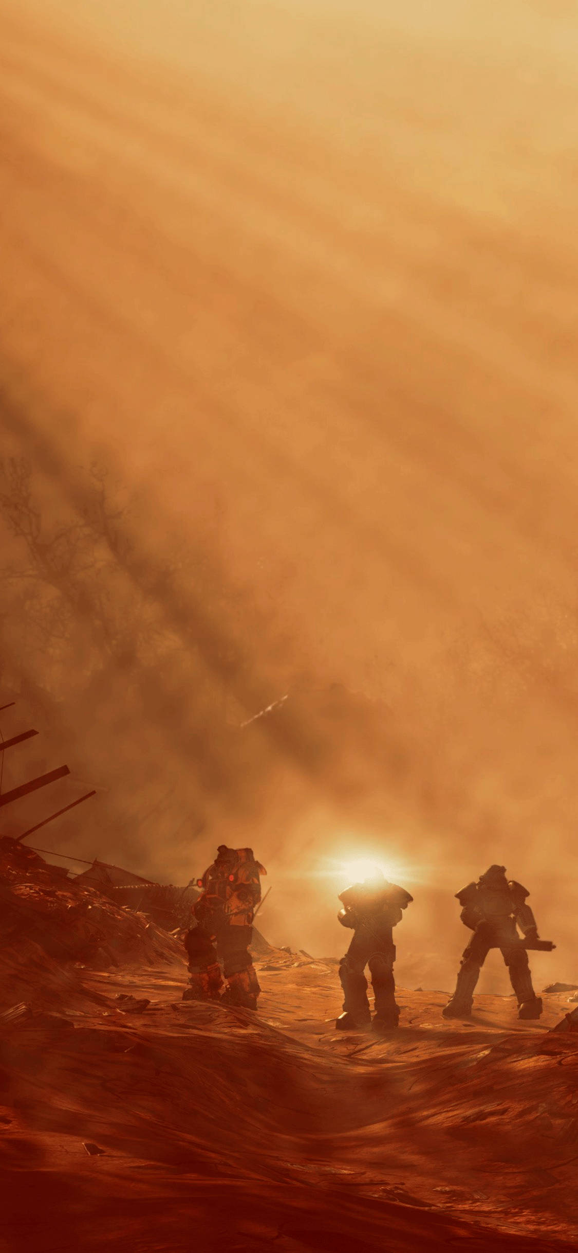 Ihanda ang iyong Power Armor at maghanda upang tuklasin ang mga wastelands ng Fallout 76! Wallpaper