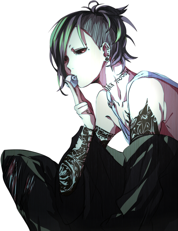 Rebeldeng Anime Character na Estilo Tokyo Wallpaper