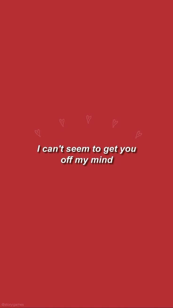 Red Aesthetic Tumblr Hindi Kita Mawala sa Isip Ko Wallpaper