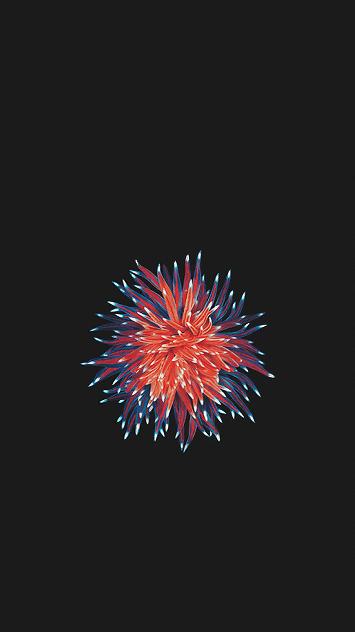 Red And Blue Organism iPhone SE Wallpaper
