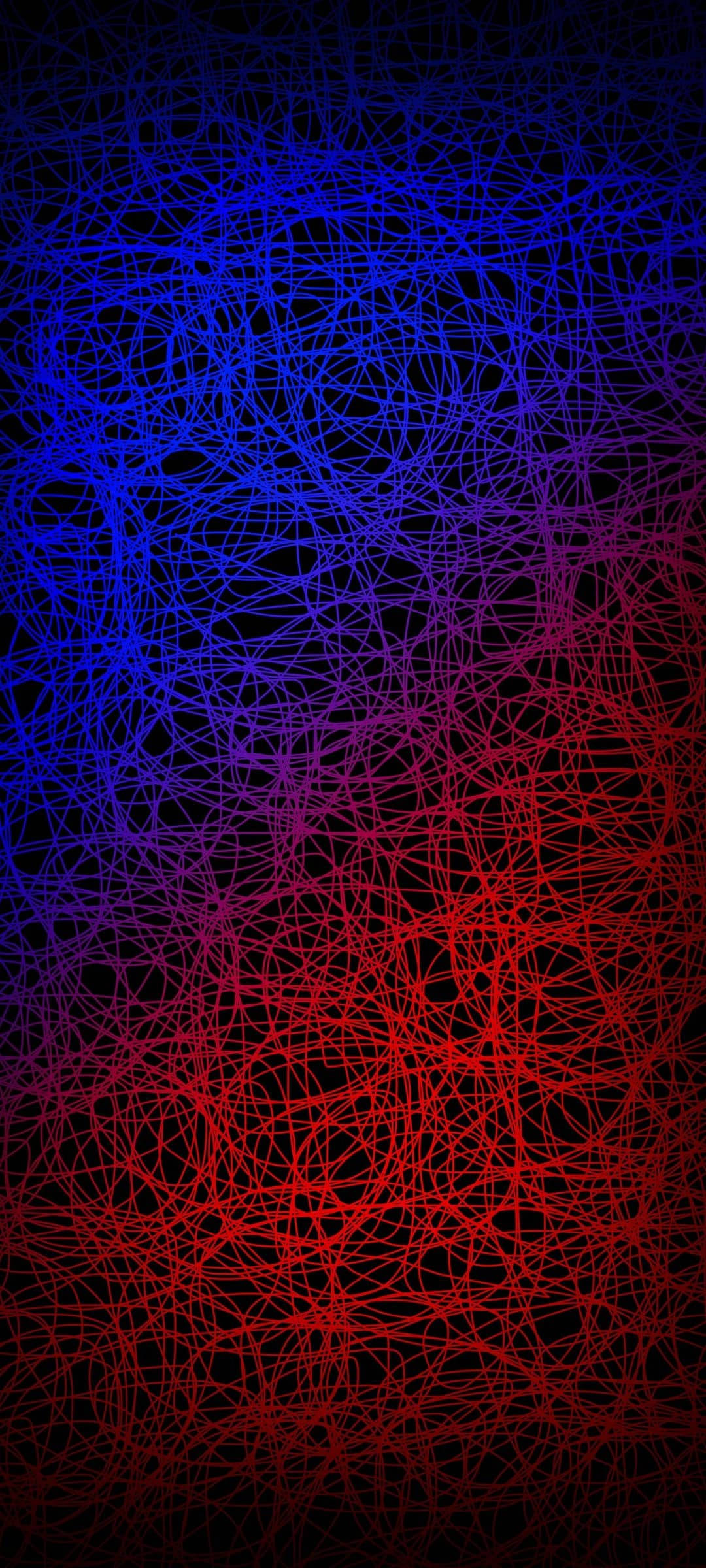 Arte ng Pula at Asul na Sribol Wallpaper