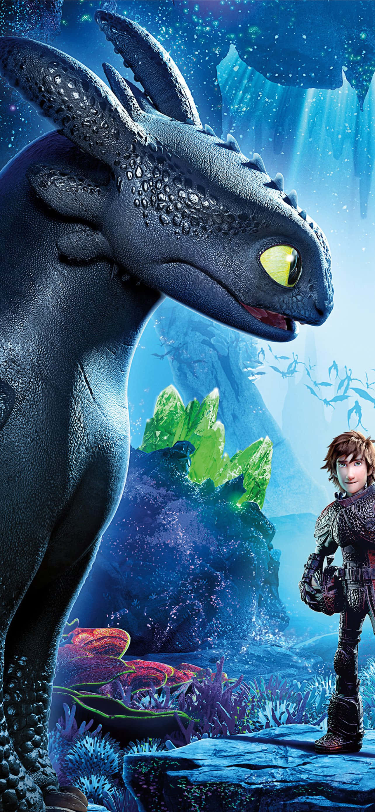 Pula at Berdengeng Kristal Paano Sanayin ang Iyong Dragon Ang Nakatagong Mundo Wallpaper