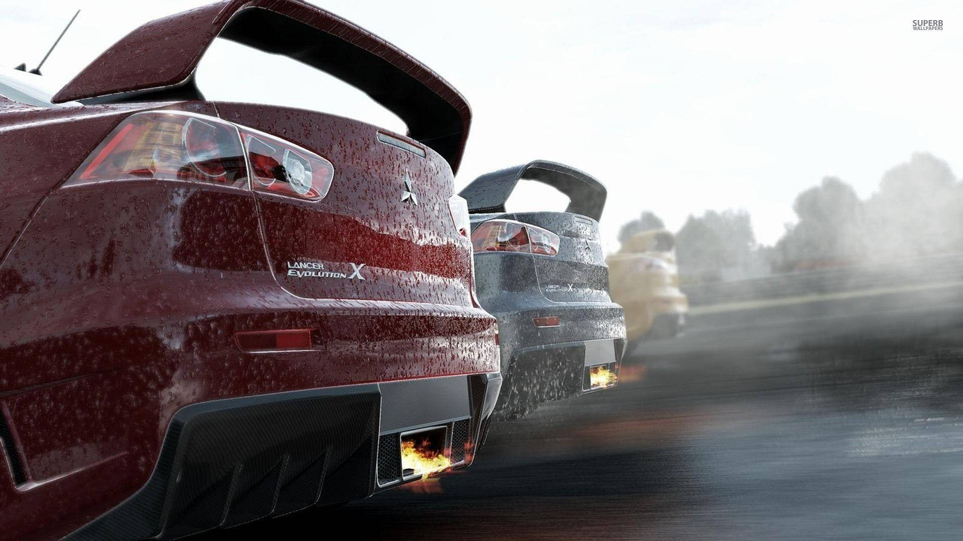 Red Car Cut View Mula sa Project Cars Wallpaper