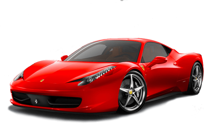 Red Ferrari 458 Italia Side View Wallpaper