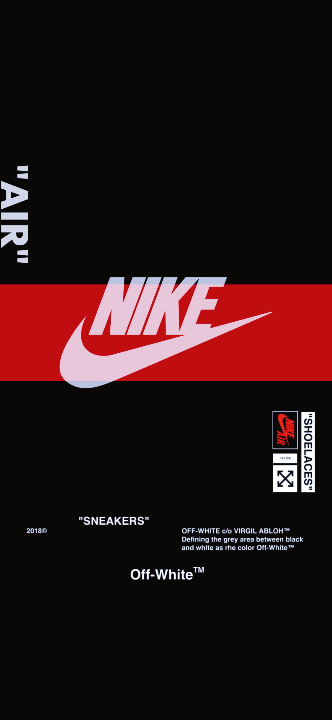 Red Stripe Nike iPhone Logo Wallpaper