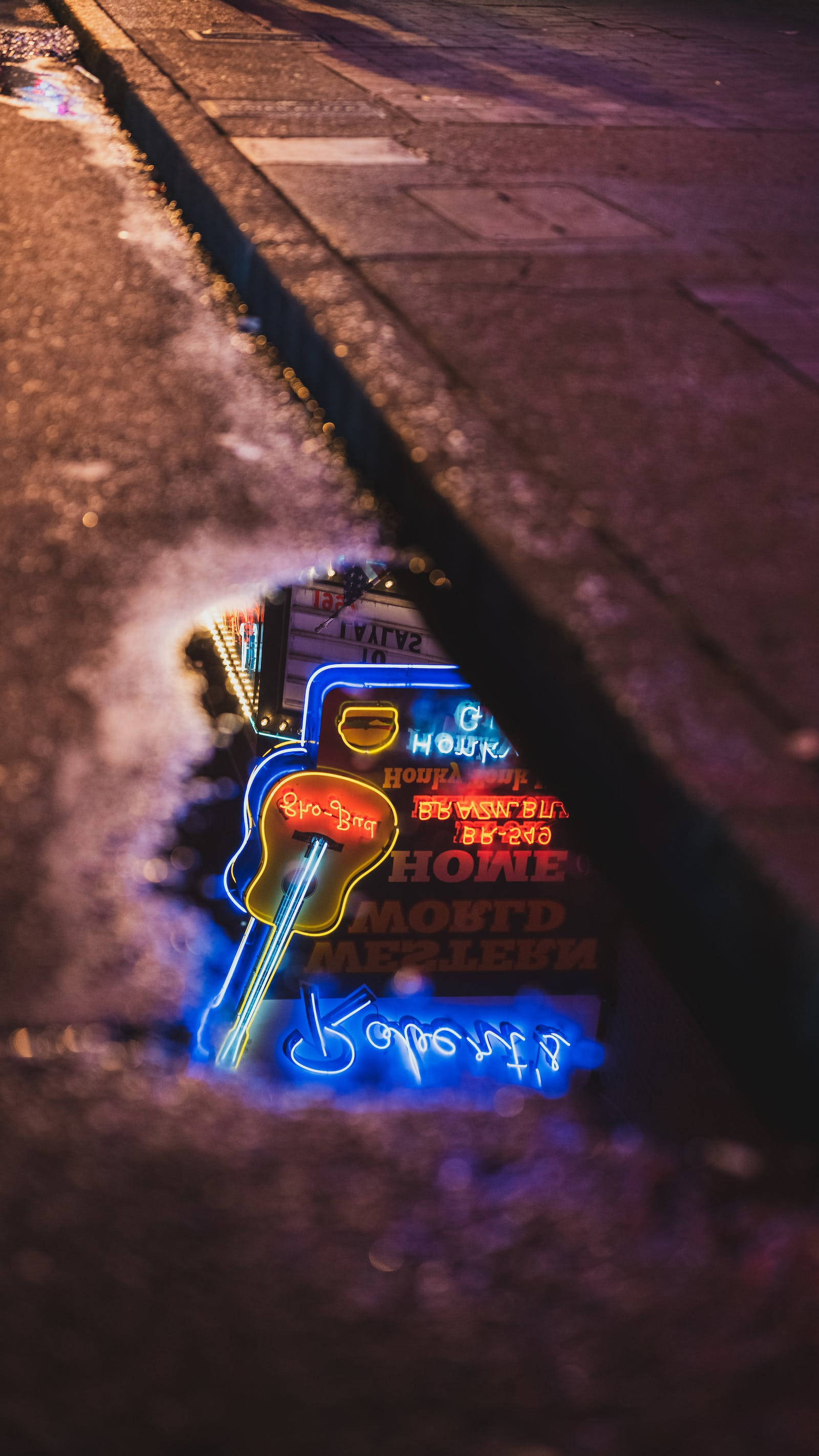 Reflection Ng Neon Sign iPhone Wallpaper