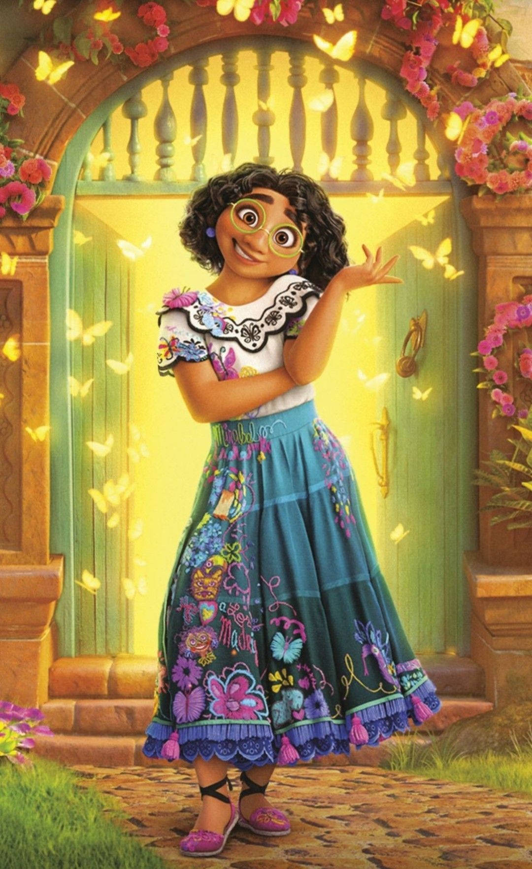 Relatable Encanto - Isang animated image ni Mirabel na may thought-provoking expression. Wallpaper