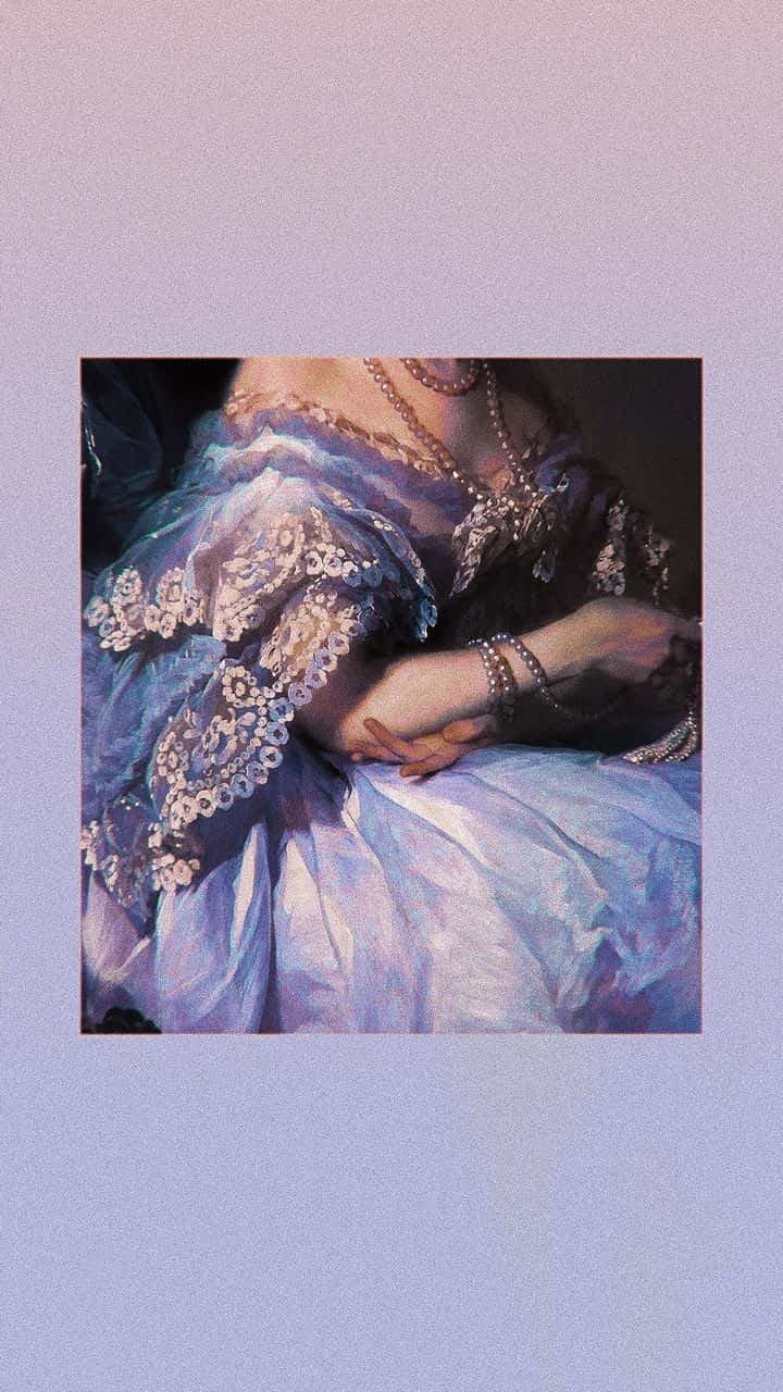 Renasimeng Aesthetic na Lilang Damit Wallpaper
