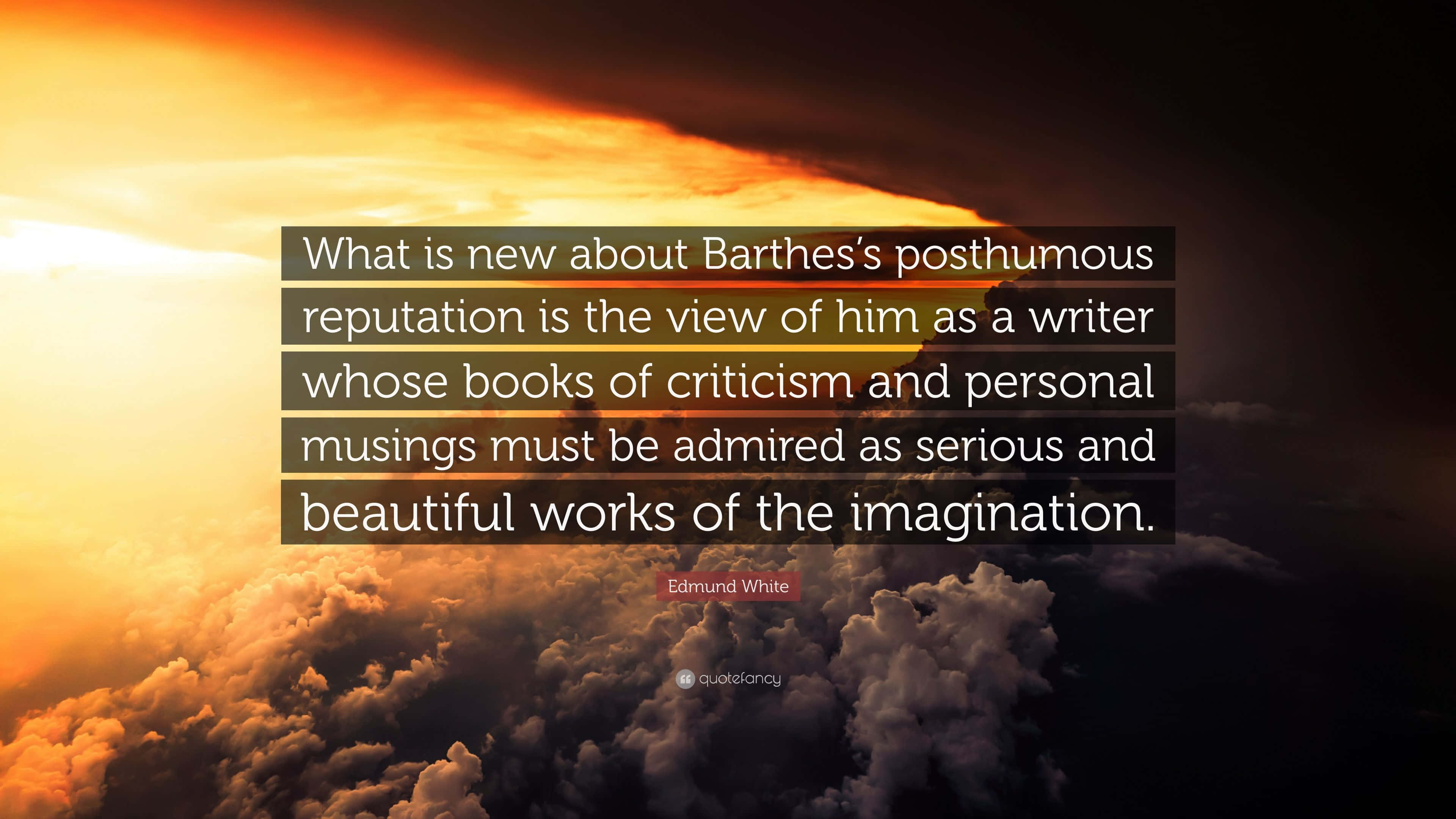 Reputasyon ni Barthes Pagkamatay Wallpaper