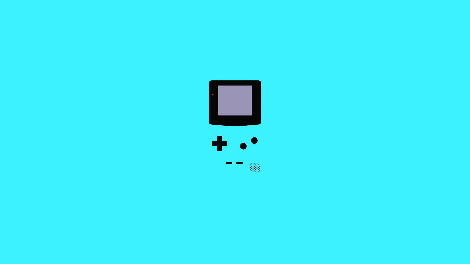Retro Gaming Nostalgia na may Asul na Game Boy Color Wallpaper