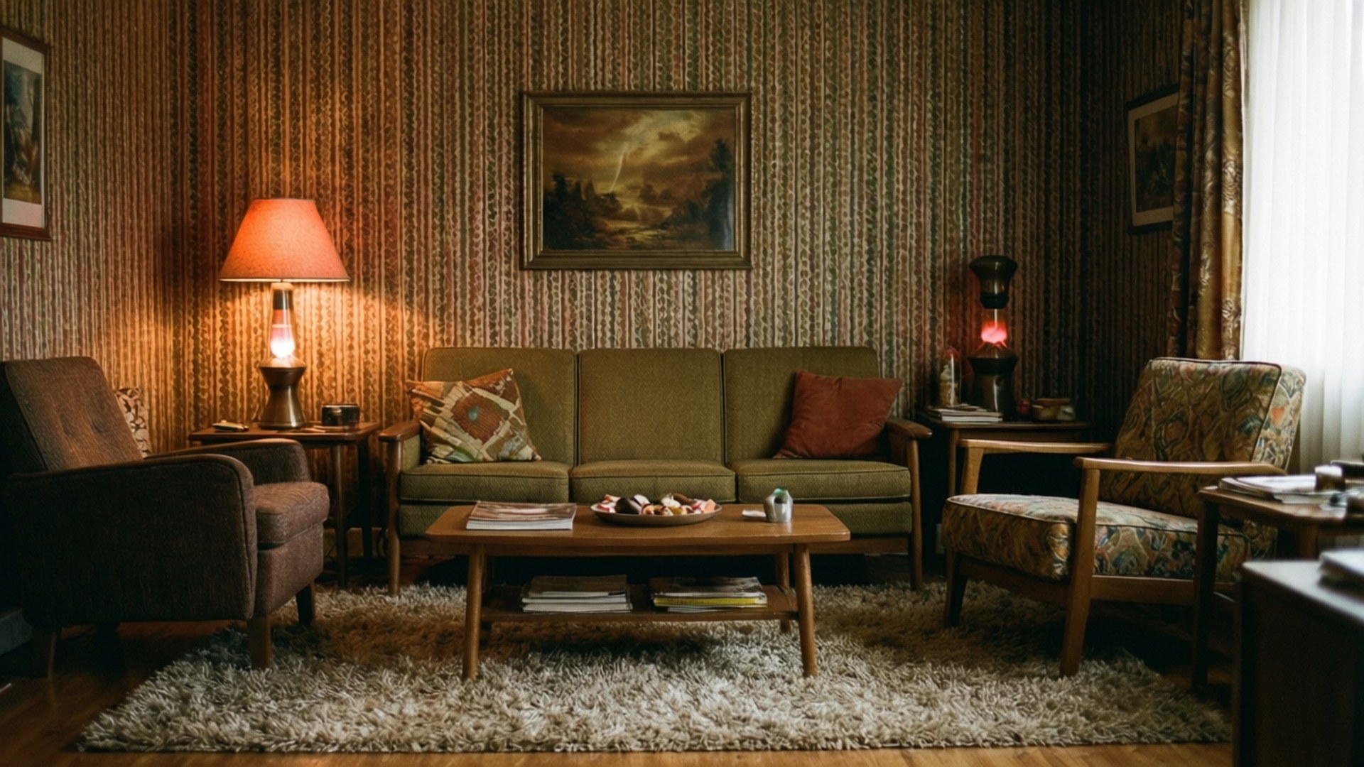 Retro na Sala Wallpaper