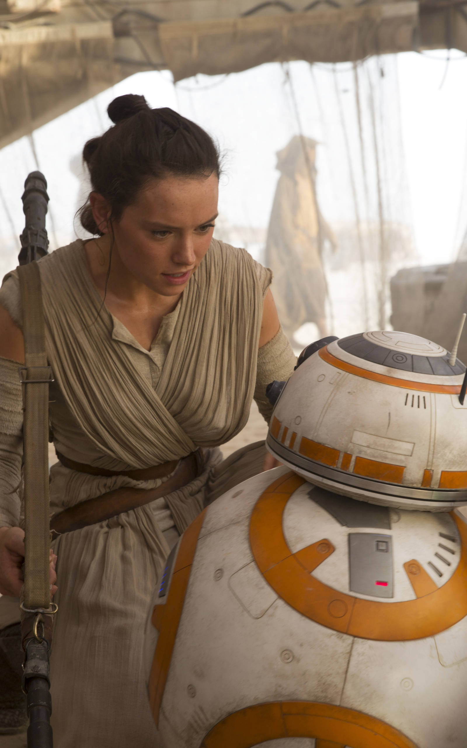 Rey At BB-8 Star Wars Tablet Wallpaper