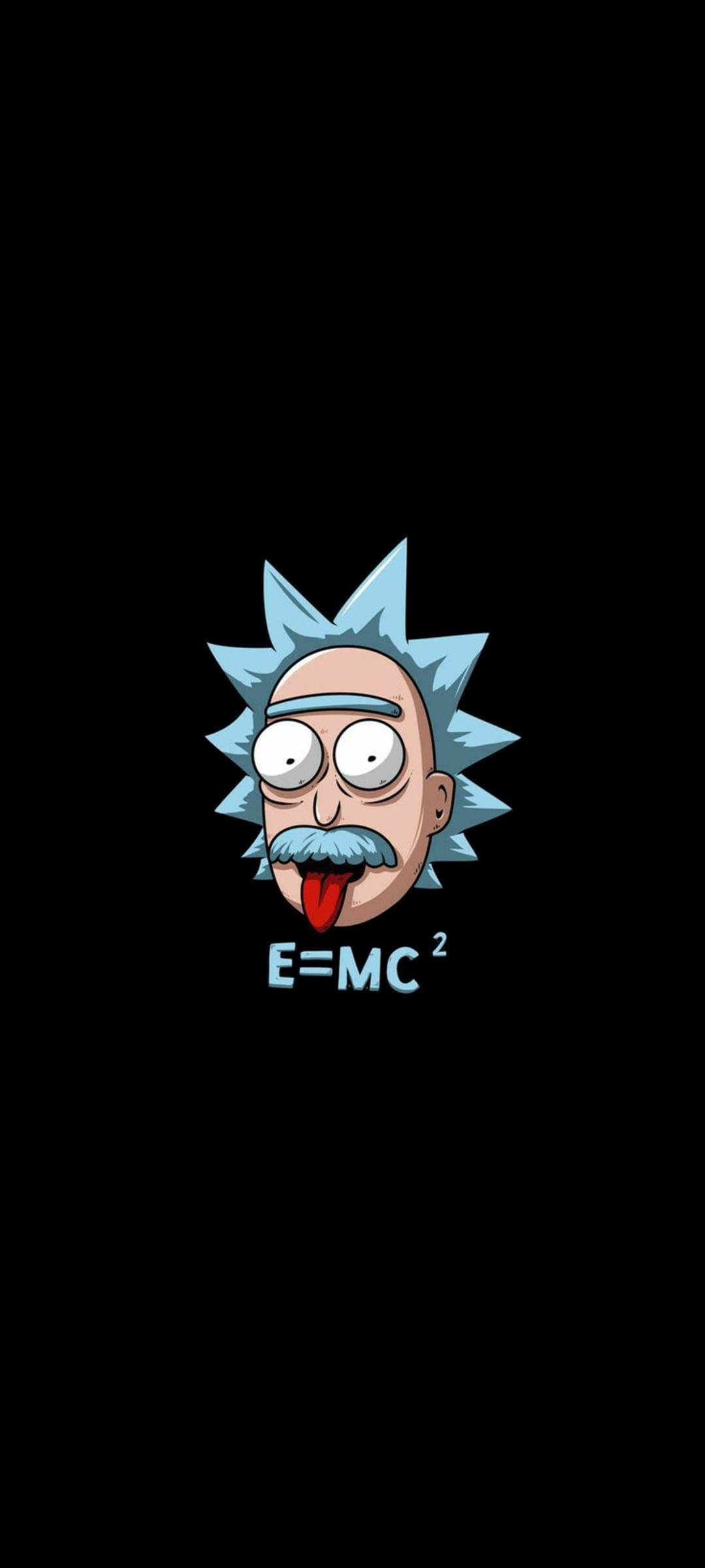 Rick And Morty Astig Einstein Poster Wallpaper