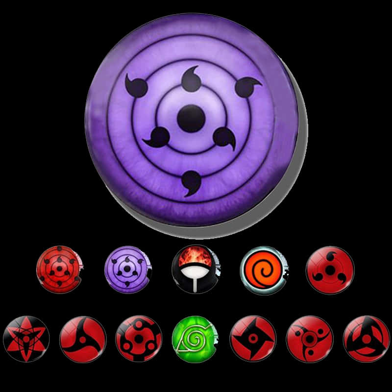 Rinnegan at Iba't Ibang Mga Mata ng Dojutsu Wallpaper