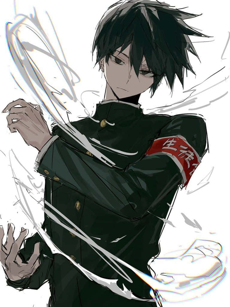 Ritsu Kageyama na pinapakawalan ang kanyang psychic powers Wallpaper