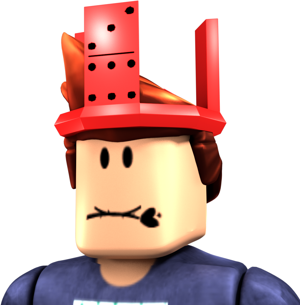 Roblox Character na Pulang Sombrero Wallpaper