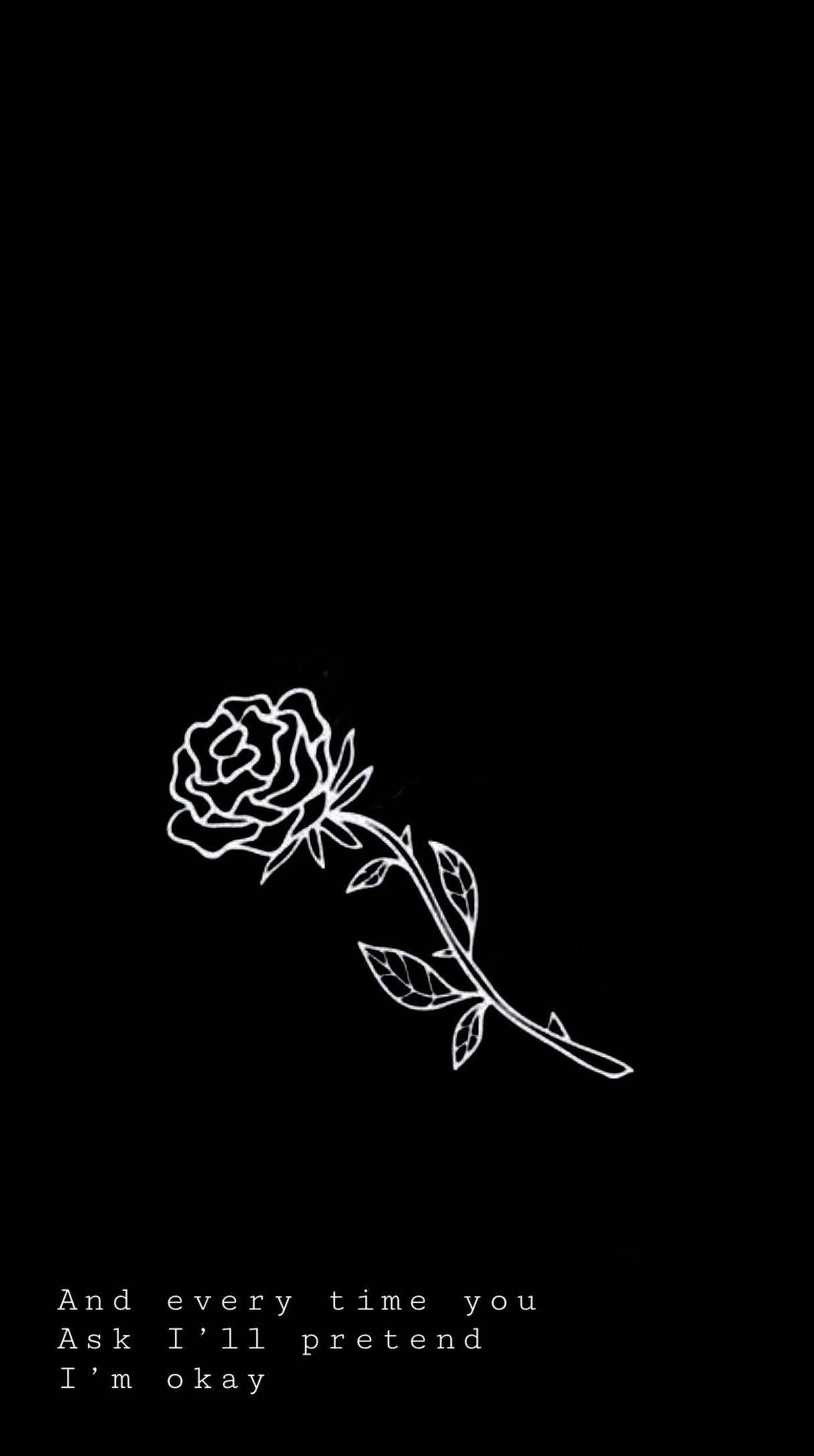 Rosas na Estetikang Emo Wallpaper