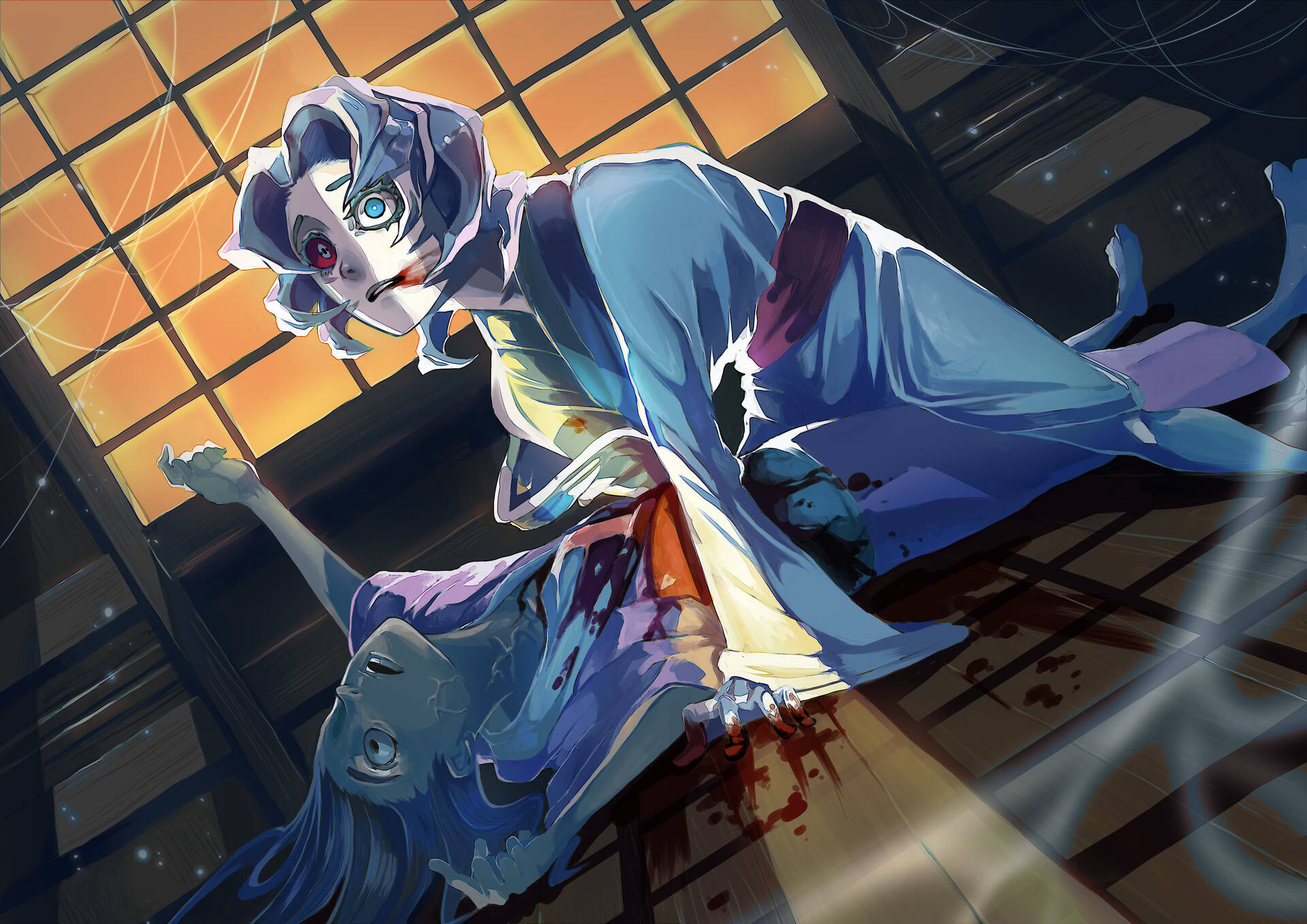 Rui Demon Slayer Sa Loob ng Bahay Wallpaper
