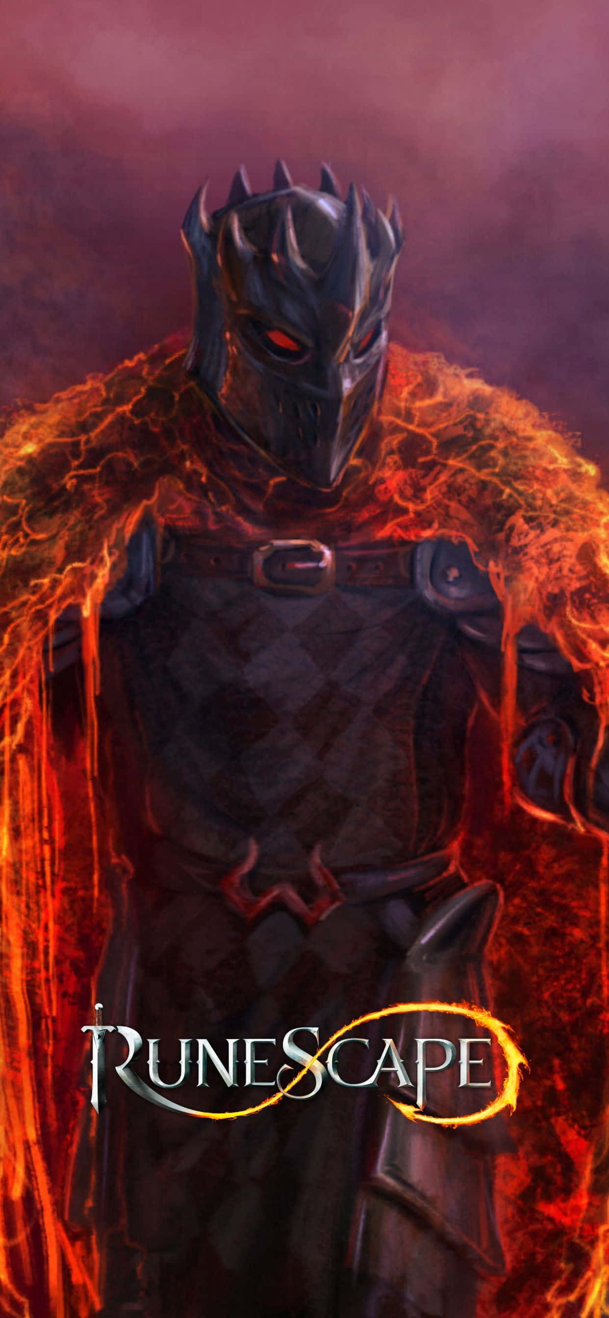 runescape - isang hari sa isang balabal na may apoy Wallpaper