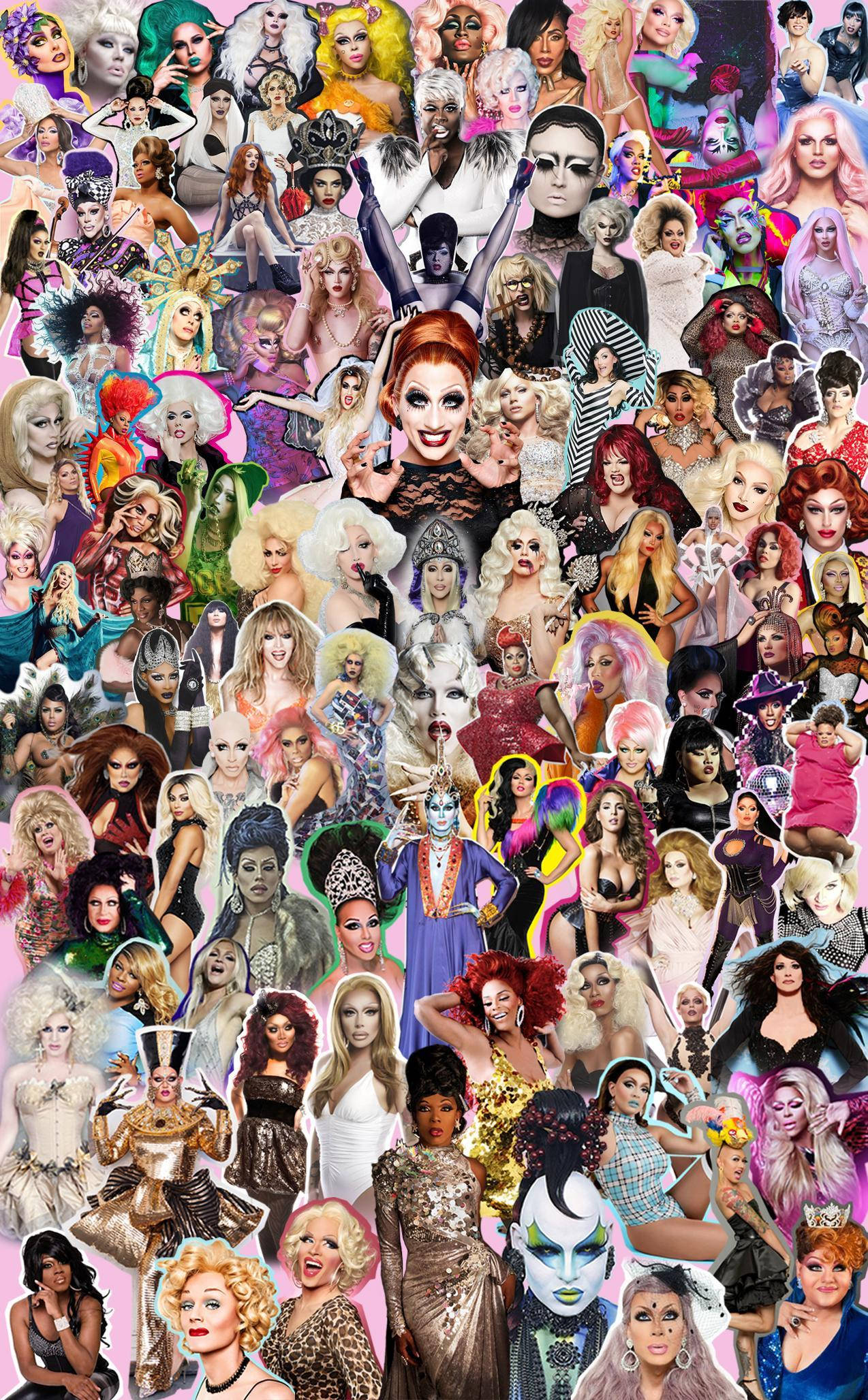 RuPaul's Drag Race Collage Wallpaper