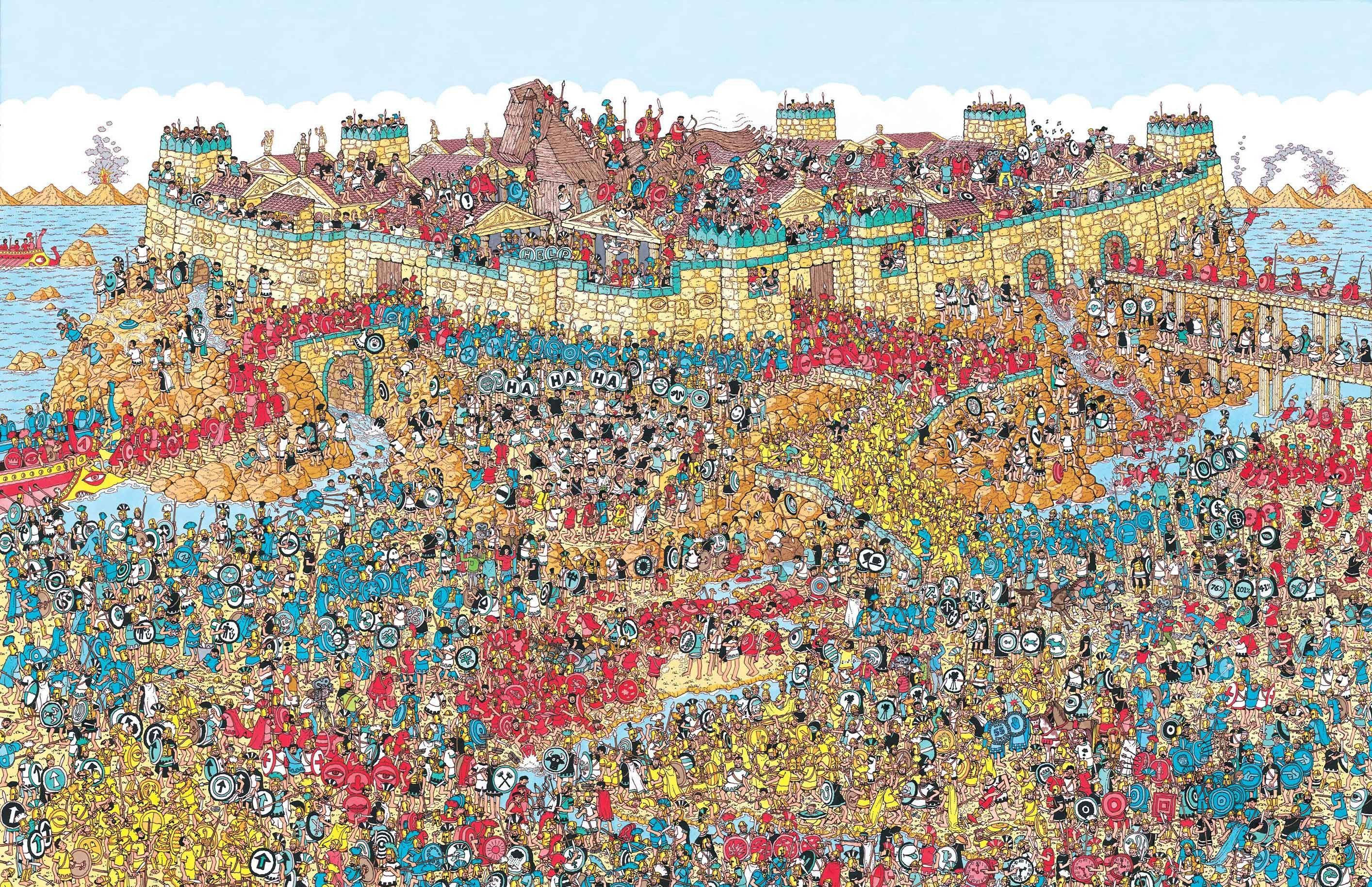 Saan si Waldo Digmaang Trojan Wallpaper