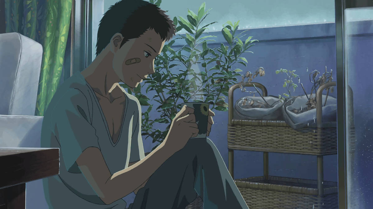 Sad na Anime na Lalaki sa Sulok Aesthetic Wallpaper