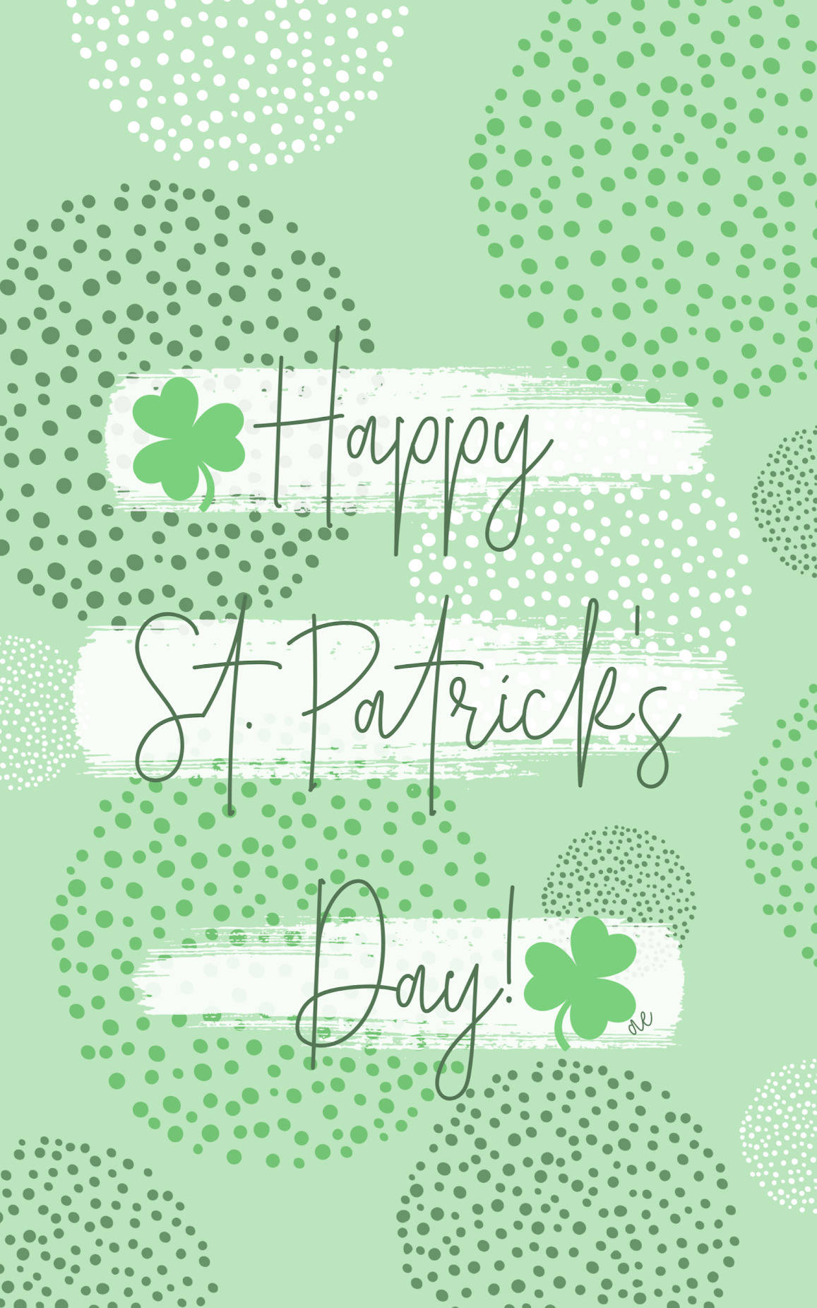 Saint Patrick’s Day sa Pastel Green Wallpaper