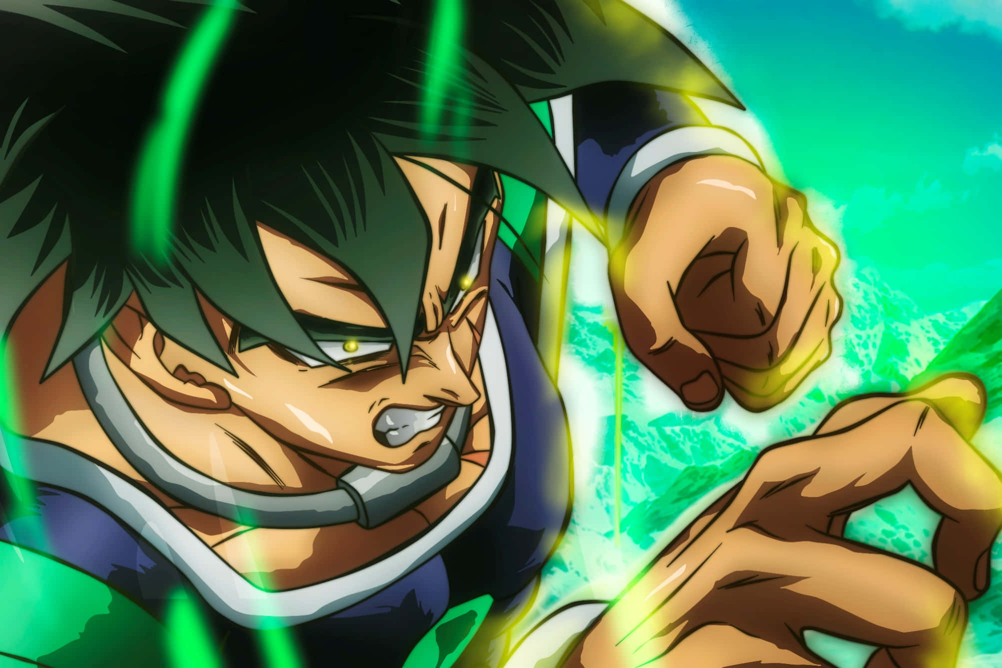 Saksihan ang kahanga-hangang kapangyarihan ng Super Saiyan Broly Wallpaper