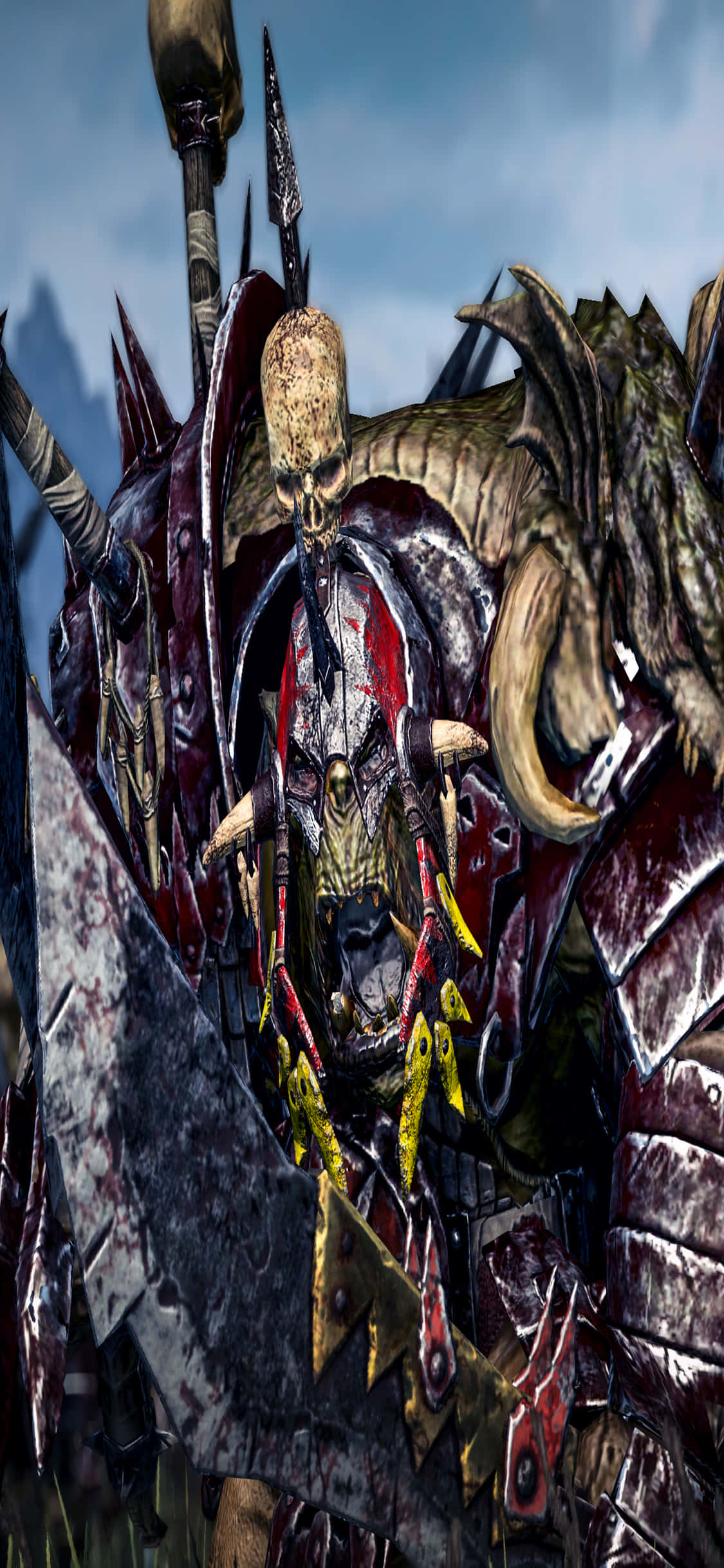 Sakupin at dominahin ang bagong intensidad ng digmaan ng Total War: Warhammer sa iPhone X Wallpaper