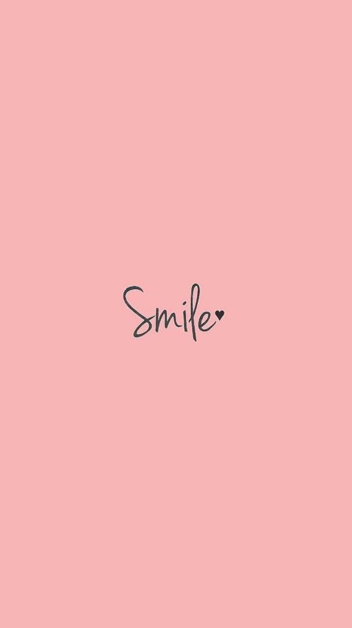Salitang Aesthetic na Smile Wallpaper