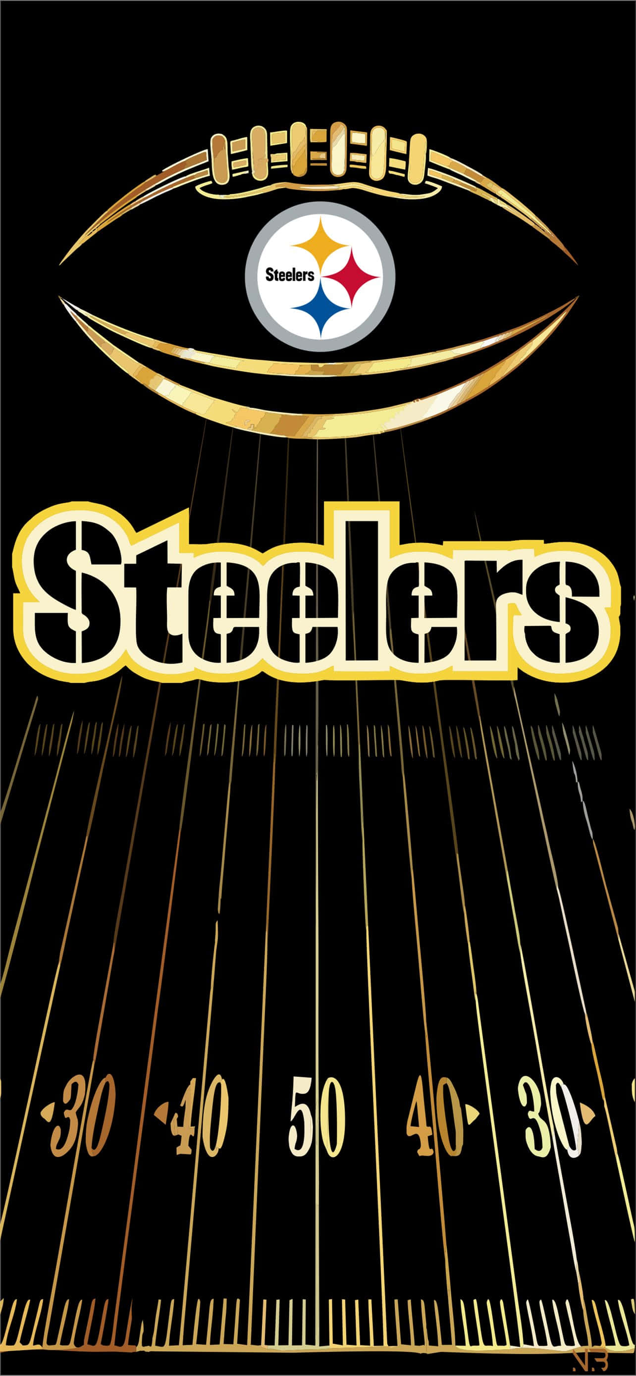 Salo sa Aksyon - Kunin ang Opisyal na App para sa Pittsburgh Steelers Wallpaper