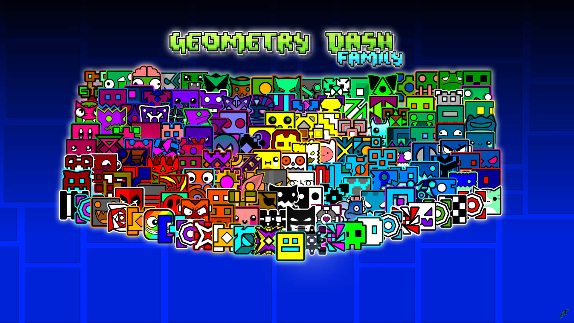 Sama-samang mga Tauhan ng Geometry Dash Wallpaper